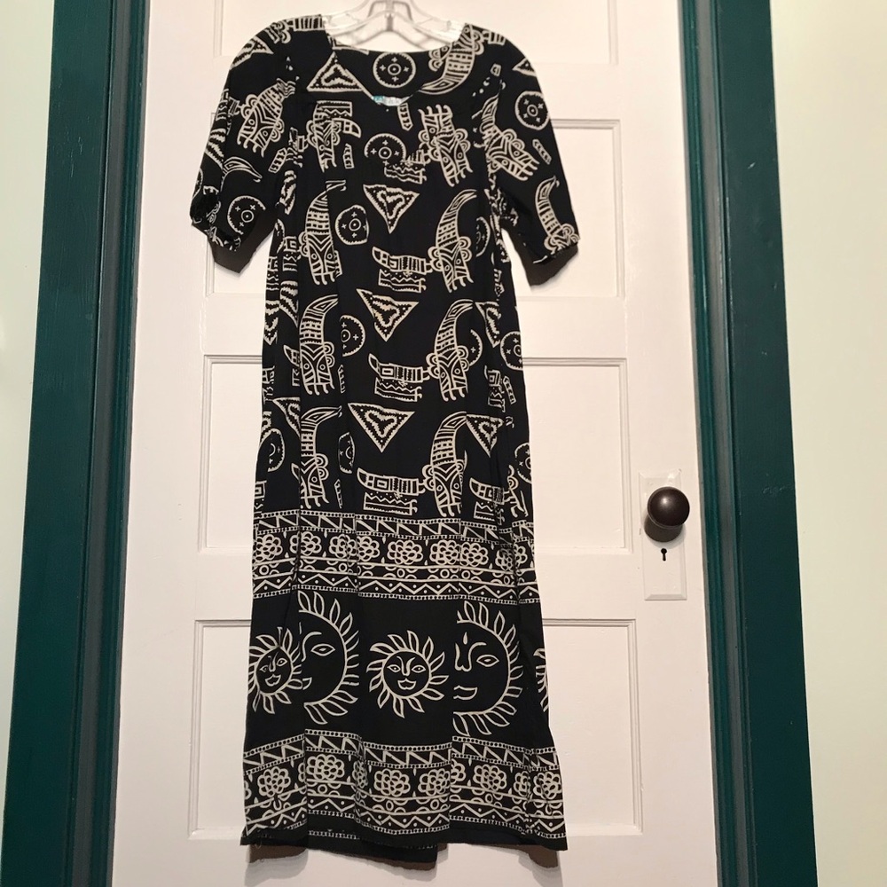 La Cera 100% cotton Muu Muu Print Dress Artsy**